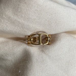 Dior Vintage Costume Jewelry Gold Ring